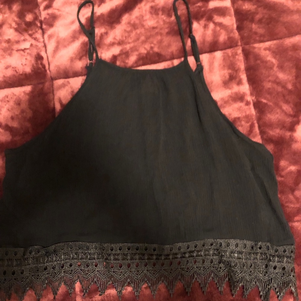 Black crop top